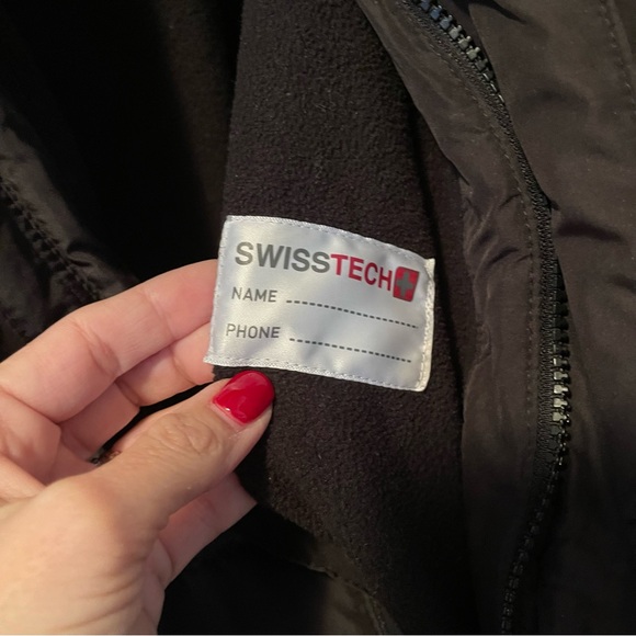 SwissTech Black Hooded Jacket XXL - Picture 9 of 12